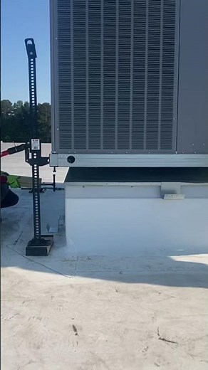 Easy way to lift up a rooftop AC unit!
