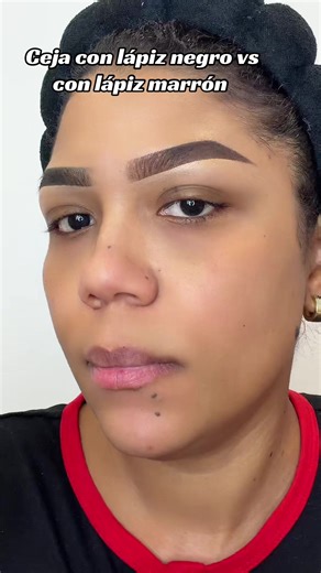 Diferencias entre lápiz negro y marrón para cejas