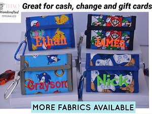 Boys Wallet, Personalized Kids Wallet, Boys First Wallet, Boys Wallet With Coin Pocket, Bifold Wallet, Boys Birthday Gifts, Kids Gifts Ideas - Etsy
