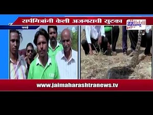 9 Feet Python captured in Virar Hamlet