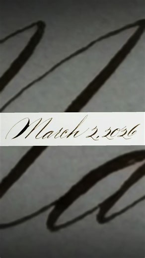 Spencerian Calligraphy - Today’s Date #calligraphy #learncalligraphy #pointedpencalligraphy #spencerian #cursive