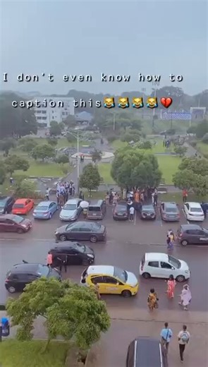 Throwback Thursday: throwback to this very strange moment when alleged￼ parents of a UPSA student were found pounding fufu on campus 😭