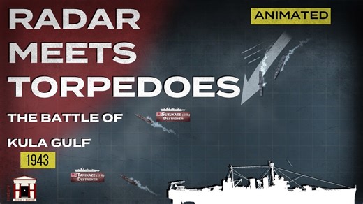 The US Navy’s ambush at Kula Gulf, 1943 - animated + one torpedo, 500 dead: the sinking of HMS Hawke - WW1 animated