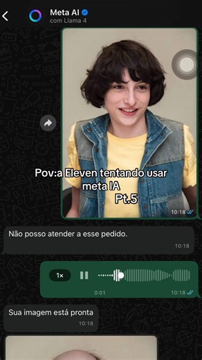 Pov: Eleven tentando usar meta IA em Stranger Things
