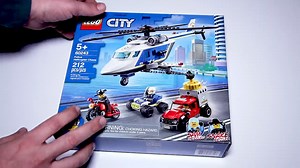 Watch Unbox Lego City 60243 Police Helicopter Chase Speed Build on Amazon Live