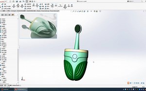 SolidWorks电动牙刷建模练习-2P完整版