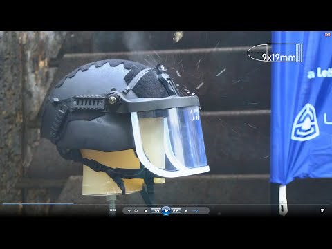 Discover live demo most efficient protective ballistic helmet in the world by Ulbrichts Austria