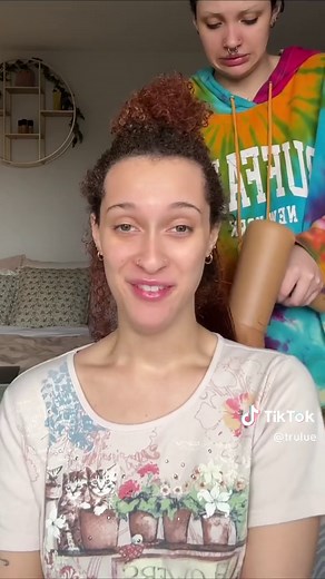 IS MY HAIR GIVING BARBIE THO?? I should’ve washed my hair oil out properly idk why i didnt😂 @PATTERN Beauty #curlytostraight #curlyhair #blowout