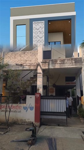 AJ_design_studio on Instagram: "Renovation work , change your old house look into the modern pattern ✨ @aj_design_studio_3d Project design for :- @onkar_official_ #construction #elevation #civilengineering #interiordesign #3d #architecture #explore #3ddesign #trend #love"