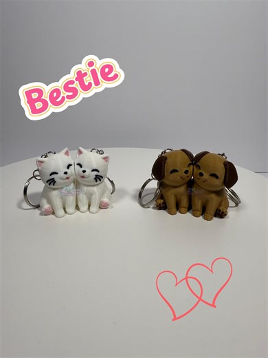 Magnetic Cat & Dog Keychain Set, Friends / Couple Gift - Etsy