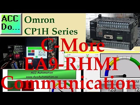Omron CP1H PLC to C-More HMI EA9 RHMI Communication