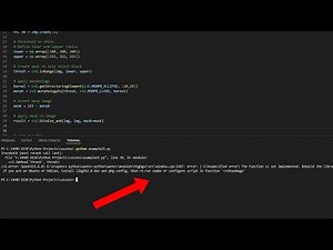 Unspecified error | The function is not implemented. Rebuild the library with Windows, GTK+ 2.x or..