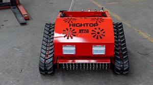 [Hot Item] Remote Control Lawn Mower Grass Cutting Machine Garden Use 7.5HP Rubber Track