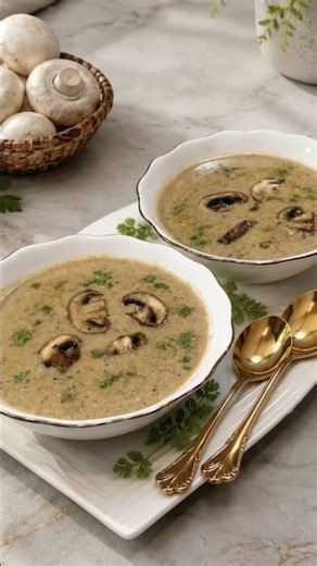 Vegan cream of mushroom soup # #quickrecipe #healthydelicious #vegan #homemade # #mushroomsoup