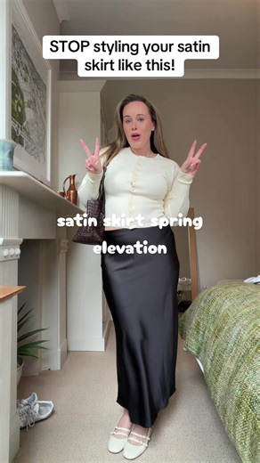 Spring Fashion: How to Style Your Black Satin Skirt
