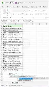 Stop Copy‑Pasting—Bulk Email Attachments Made Easy #excel #excelshortcuts #excelforbeginners