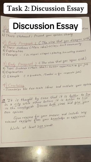 Task 2: Writing a Discussion Essay for IELTS