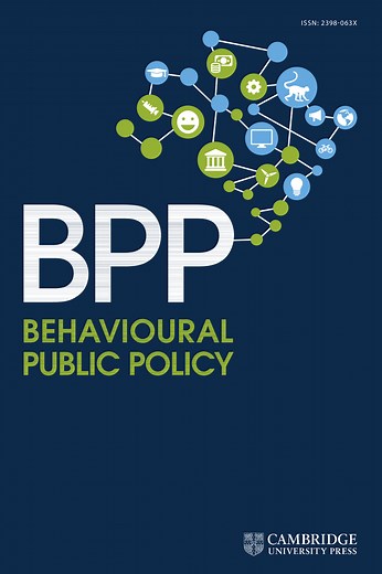 Behavioural Public Policy  | Cambridge Core