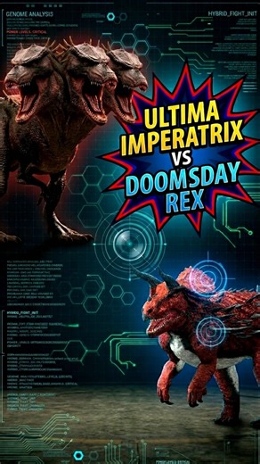 ☠️Rip : Ultima Imperatrix vs Doomsday Rex - Jurassic World Evolution 2 #jwe2 #ytshorts