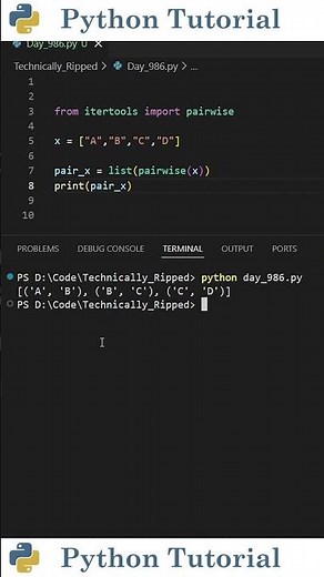 Splitting An Iterable Into Pairs | Python Tutorial