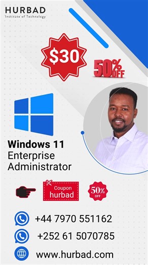 Windows 11 Enterprise Administrator waa koorso aad ku baraneysid sida...