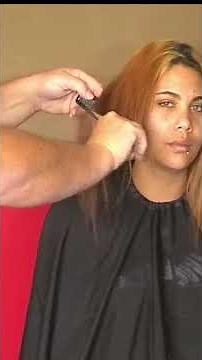 3 red hair girls long hair cut short compilation #haircutforlonghair #ladieshaircut #haircut #pixie
