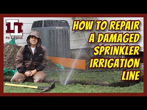 How to repair a 1" sprinkler irrigation line