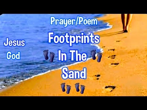 "Footprints in the Sand": Motivational Poem/Prayer about Jesus | 4K