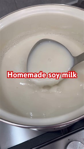 Homemade soy milk! #homemade #soy #soymilk