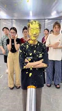 Office Game Time Cannon Challenge: Scoop Cream Cannon & Pie Face Fun!