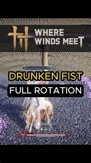 How To "Drunken Fist" Rotation - Where Winds Meet #WWM #Shorts