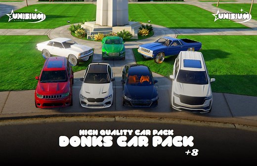 Donk Car Pack for Fivem | 2025 |  8 Cars | Unbranded | Optimized | Drag & Drop | High Quality - Etsy