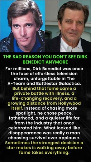 The Sad Reason You Don’t See Dirk Benedict Anymore #shorts