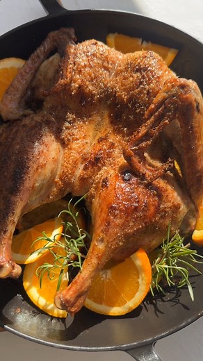 Roasted spatchcock duck, I savor every bite because this is a special occasion meal! If you haven't made it before, I have a crazy easy recipe for it! | Momsdish - Crazy Easy Cooking