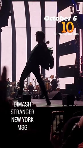 Dimash NY Dears on Instagram: "Only 10 days to see this AGAIN!🤩 October 5, 2025 Dimash @kudaibergenov.dimash Stranger tour New York City At Madison Square Garden @thegarden Video @paulieb_art #dimash #dears #dq #димаш #nydears #concert #msg"