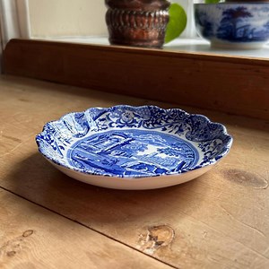 Vintage Spode Blue Italian Fluted Serving Dish W17cm, England 2006-2008 - Etsy