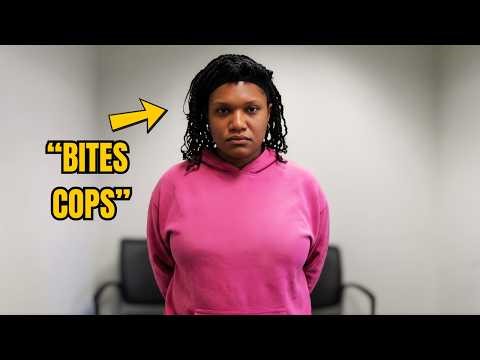 Deranged Woman Arrested After Assaulting & Biting Cops Over A Canceled Flight