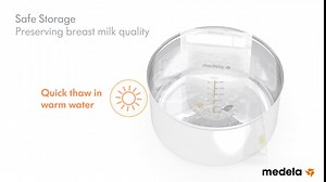Medela Breast Milk Storage Bags, 100 Count, Ready to Use Breastmilk Bags for Breastfeeding, Self Standing Bag, Space Saving Flat Profile, Hygienically Pre-Sealed, White, 6 Ounce