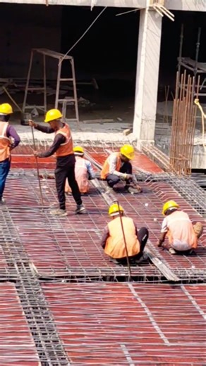 podium Crank slab reinforcement work details #shorts #construction #shortsfeed #foryou #viralvideo