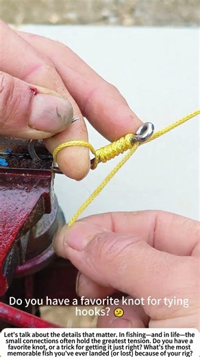 The Angler's Secret: Tying a Perfect Hook Knot 🎣
