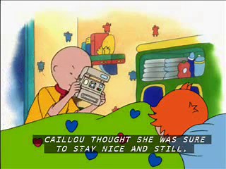 Caillou's Family fun with subtitles
