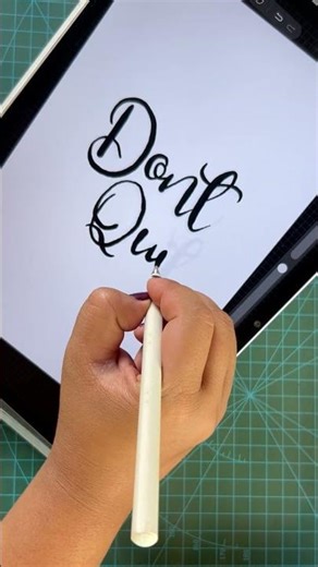 Tablet calligraphy technique breakdown #procreate #lettering #tutorial