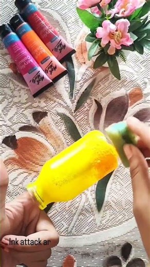 Day 3 Complete | Glass Bottle Painting Challenge 🎨✨ | Reuse & Create