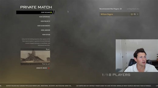 I built my resume in Rust.That’s right, I fully recreated the MW2 map Rust as a web-playable game that doubles as my professional portfolio.Playable on mobile + desktop: https://t.co/boBKUlhrr3There are 0 lines of actual Rust code as this whole thing was built with TypeScript, React Three Fiber, and Blender.I’ve been a founder for 10 years now, and I thought the best way to showcase what I’ve built was by putting it into the most beloved game of my generation.If this resonates with you in any wa