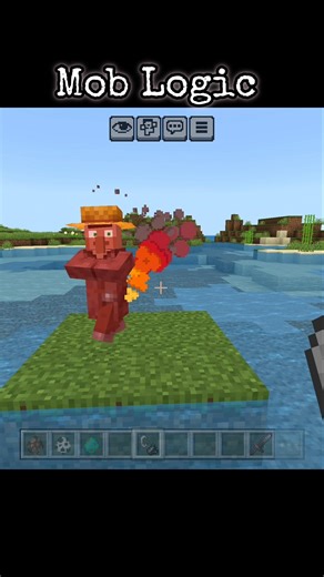 Minecraft mob Logic testing #shorts