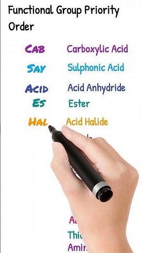 Trick || Functional Group Priority Order|| #chemistry #trickchemistry #functionalgroup