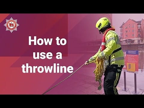 How to use a throwline (water rescue equipment)