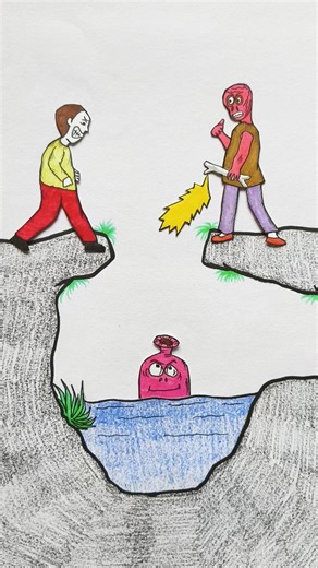 One Step Closer… But Danger Below 😱#shortsfeed #youtubeshorts #skibiditoilet #drawing