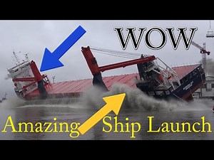 😲 Spectacular Big Ship Launch Compilation 👍 10 Awesome Ship Launches | 4Kᵁᴴᴰ