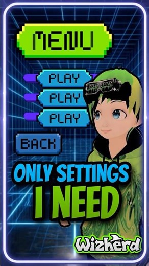THESE ARE MY ONLY SETTINGS 🎮💀